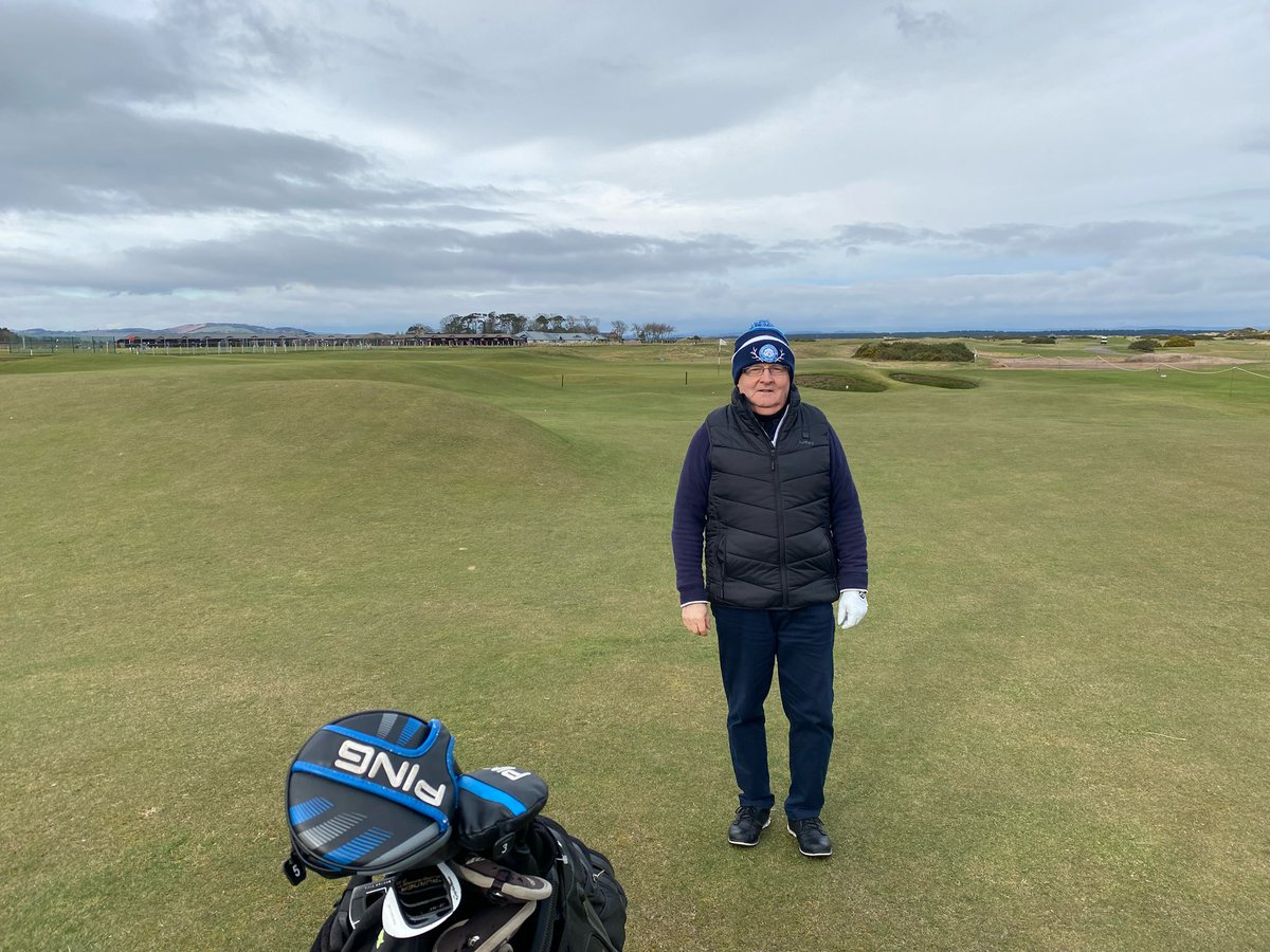 SarahCrilly's tweet photo. Wee man @JamesCrilly13 ticking something off his bucket list today ✅ 

Playing @TheHomeofGolf  🏴󠁧󠁢󠁳󠁣󠁴󠁿 ☺️ https://t.co/pa3BxaUKWK
