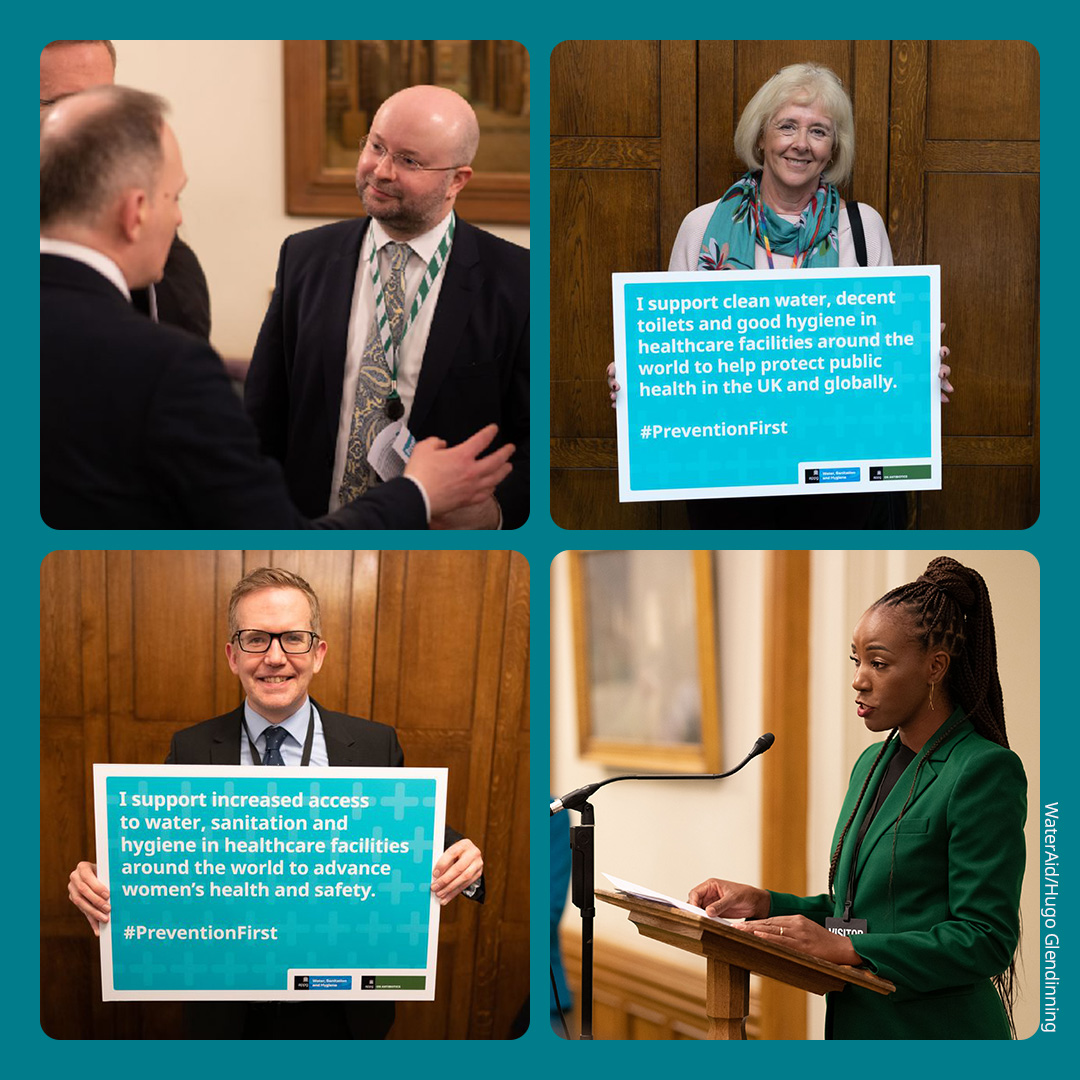 wateraid's tweet photo. Great to see so many people at @UKParliament last night to hear about ways clean water, decent toilets and good hygiene can stop the spread of drug-resistant infections 🦠 

Thank you for supporting #PreventionFirst - and to @ThatMould for the performance 🎵 https://t.co/QVbykcjFkb