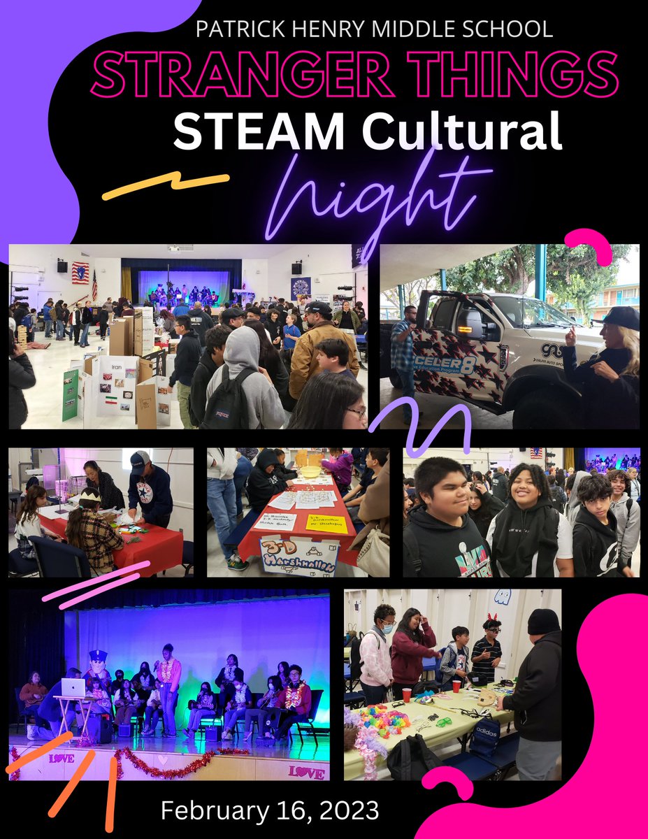 Patrick_henryMS's tweet photo. Stranger Things Family STEAM Cultural Night was fun for all! https://t.co/CN4GaUfJ2t
