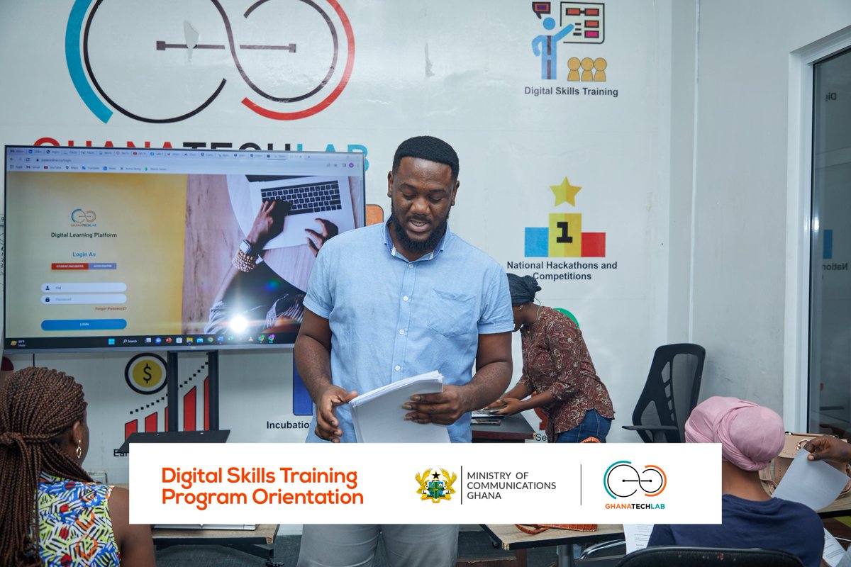 GhanaTechLab's tweet image. Excited to welcome our new trainees for the Data Science &amp;amp; Analytics, Digital Creative Arts and Digitizing Manufacturing training program.

Today&apos;s orientation covered an overview of GTL, trainee portal and course info. Training starts tomorrow!

#GhanaTechLab
#TrainingProgram