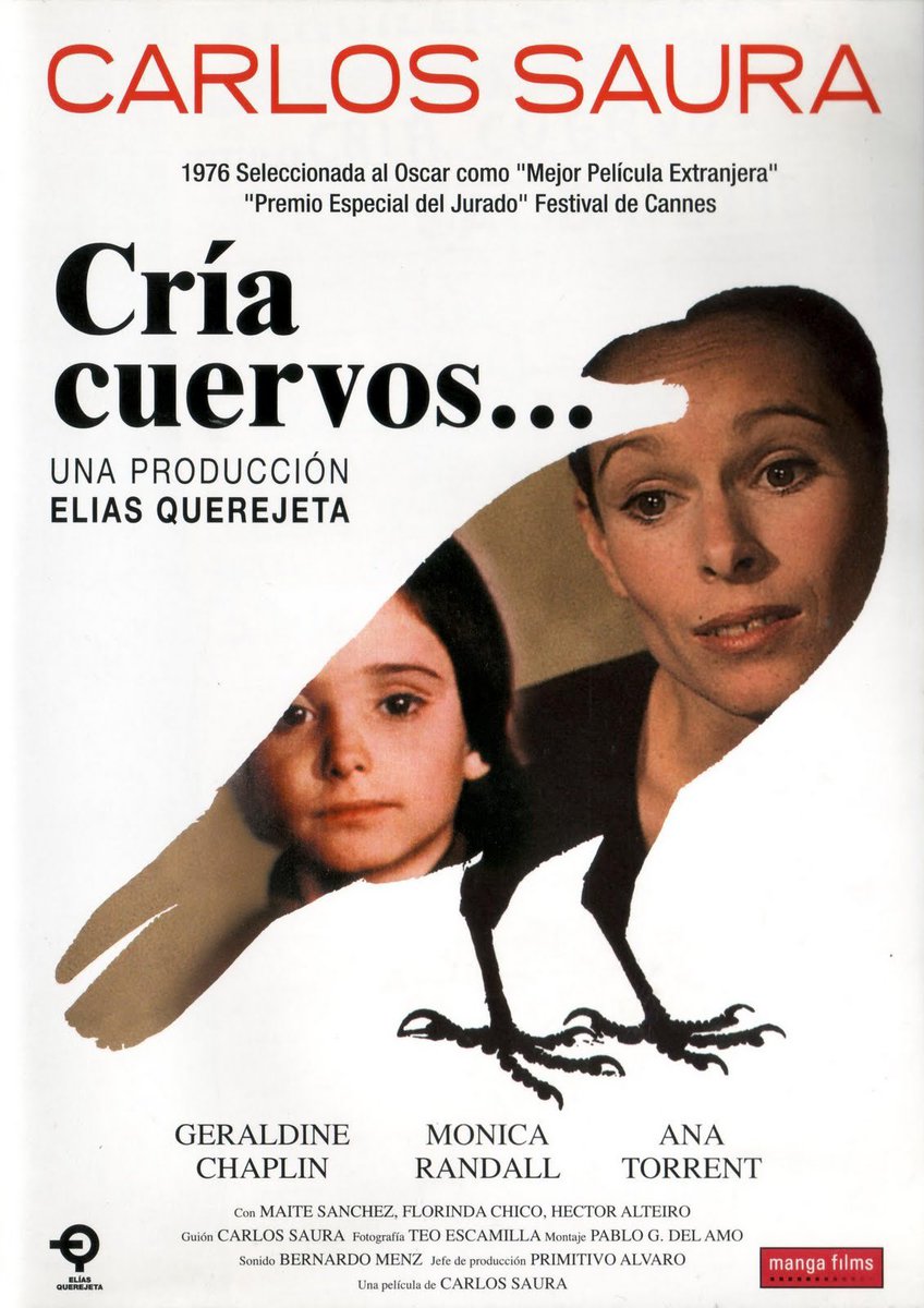 cinesverdibcn's tweet photo. CRÍA CUERVOS (1976). Sessió 11:30h i 20:35h amb presentació i col·loqui a càrrec d'Eduardo de Vicente + invitació a una cervesa @EstrellaDammEs . Aquesta setmana al nostre Dijous d'Imprescindibles del 23 de febrer rendim homenatge a Carlos Saura. 3,9€/2,9€ Amics Verdi. https://t.co/axb5ht6i4A