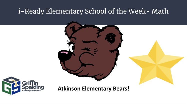 JoseyDashia's tweet photo. @ATKBears has earned the honor as the i-Ready Math Elementary School of the week!! Congratulations, Mighty Bears!! #MTSSInterventions #ClosingGaps @CynthiaSJewell @DrAudreyGreer @GriffinSpalding @GSCSMTSS https://t.co/HdxmsDNql7