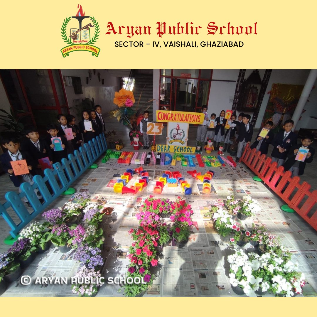 aryanpschool's tweet photo. 21st Feb is the Foundation Day of Aryan Public School.
#aryanpublicschool #aps #foundationday #schoolfoundation #schoolincorporation #IncorporationDay #schoolcelebrations #foundationday2023 https://t.co/70G2LR9SP5