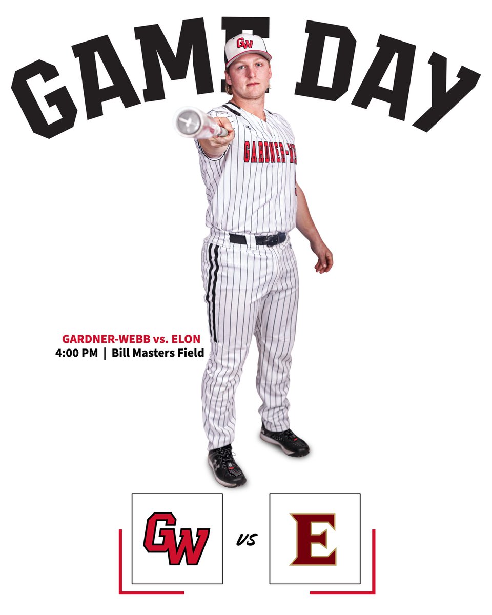It’s GAME DAY!!! <a href="/GWUBaseball/">Gardner-Webb Baseball</a> hosts Elon at 4 pm today. Follow live stats on GWUStats.com! #BornToRun