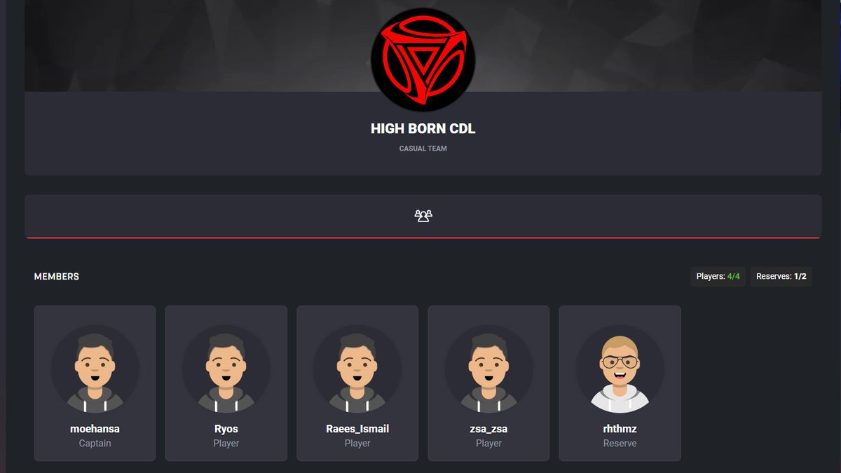 🚨 Roster News: @HighBornEsport 

High Born have picked up the following roster ahead of the <a href="/Mettlestate/">Mettlestate</a> Conquest Series S1.

👑 @RyosDMDL 
👑 <a href="/moehxnsa/">Mohammed Hansa</a> 
👑 <a href="/Raeessssssss/">Raees</a> 
👑 @zsa_zsaPSN 
👑 <a href="/rhthmz/">Marno</a>