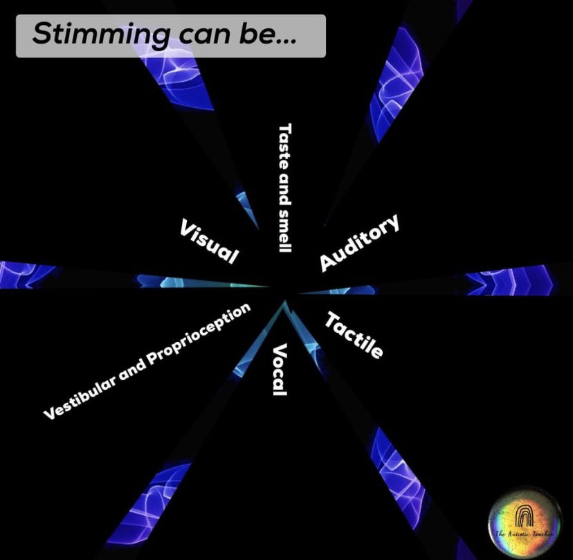 martinimarie's tweet photo. #AutisticStimming can be ANY of these ! ⬇️⬇️ #Senses #SensoryOverload 2/3 #Autistic #Stimming #SelfRegulation https://t.co/o7AuTz3srA