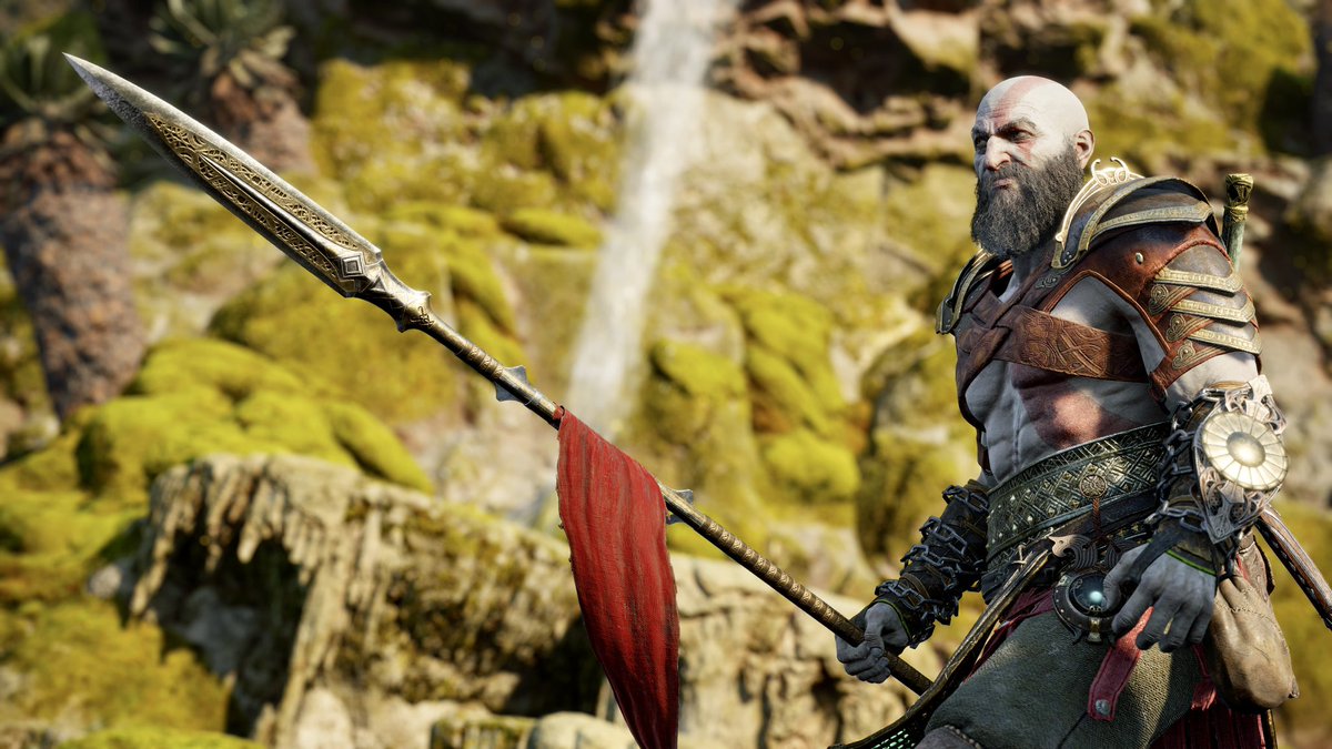 CapnCrispy's tweet photo. I think they like the spear 😅

🎮#GodOfWarRagnaroek 
📸#VirtualPhotography #VPRT https://t.co/xtXeAEQymf