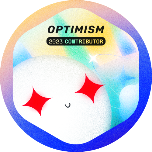 Passionate about scaling Ethereum *and* retroactive public goods funding? Optimism is your crew 🤝 We're excited to partner with @optimismFND to shower recognition across the community of devs who contributed to Optimism back to the first line of code 🫶 gitpoap.io/gp/1035