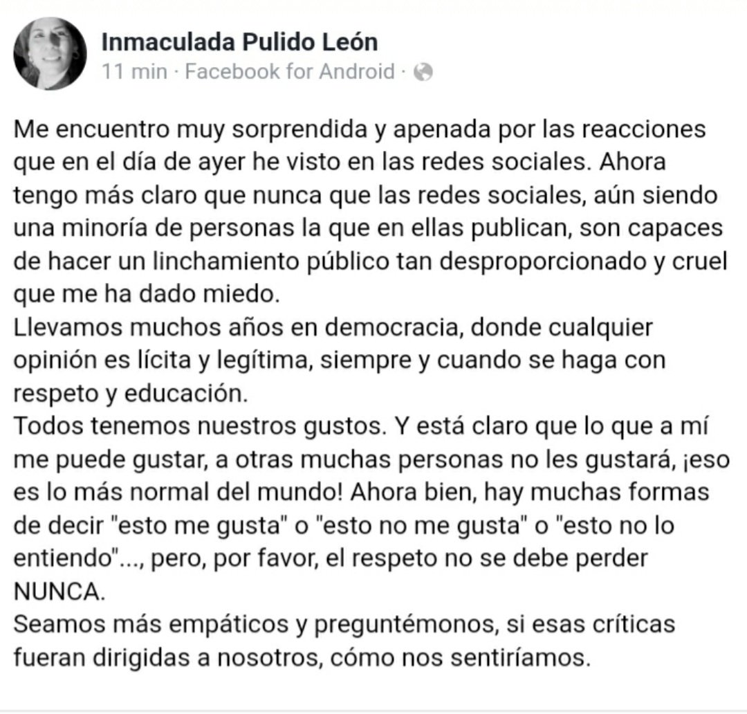 InmaculadaPuli2's tweet photo. La educación y el respeto no está reñido con la opinión. #cartel #CartelDeSanta #carmona https://t.co/u4Yf1A0icv