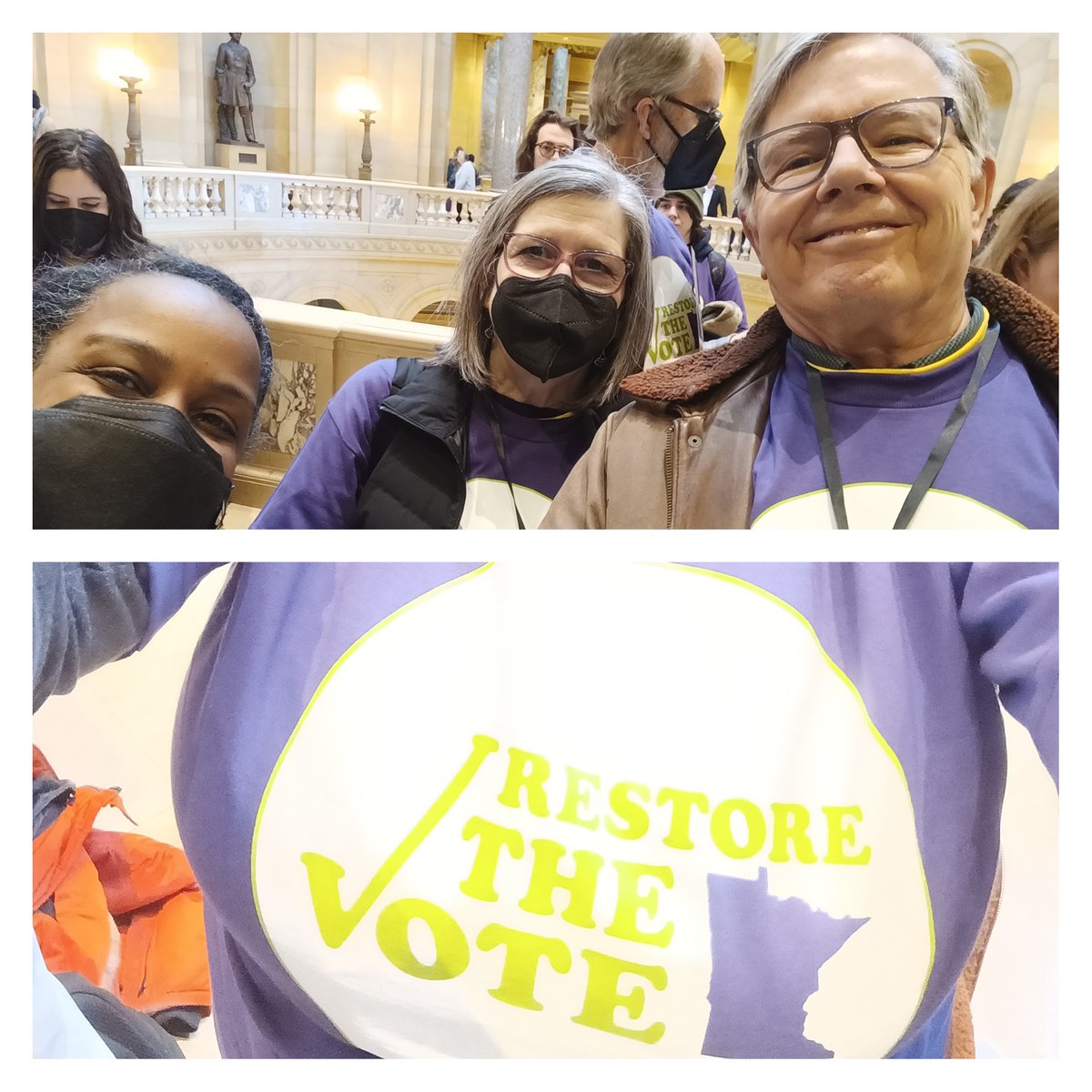 kimberlycaresmn's tweet photo. #RestreTheVoteMN #Freedom2Vote #MNLeg https://t.co/iYSP4grbCX