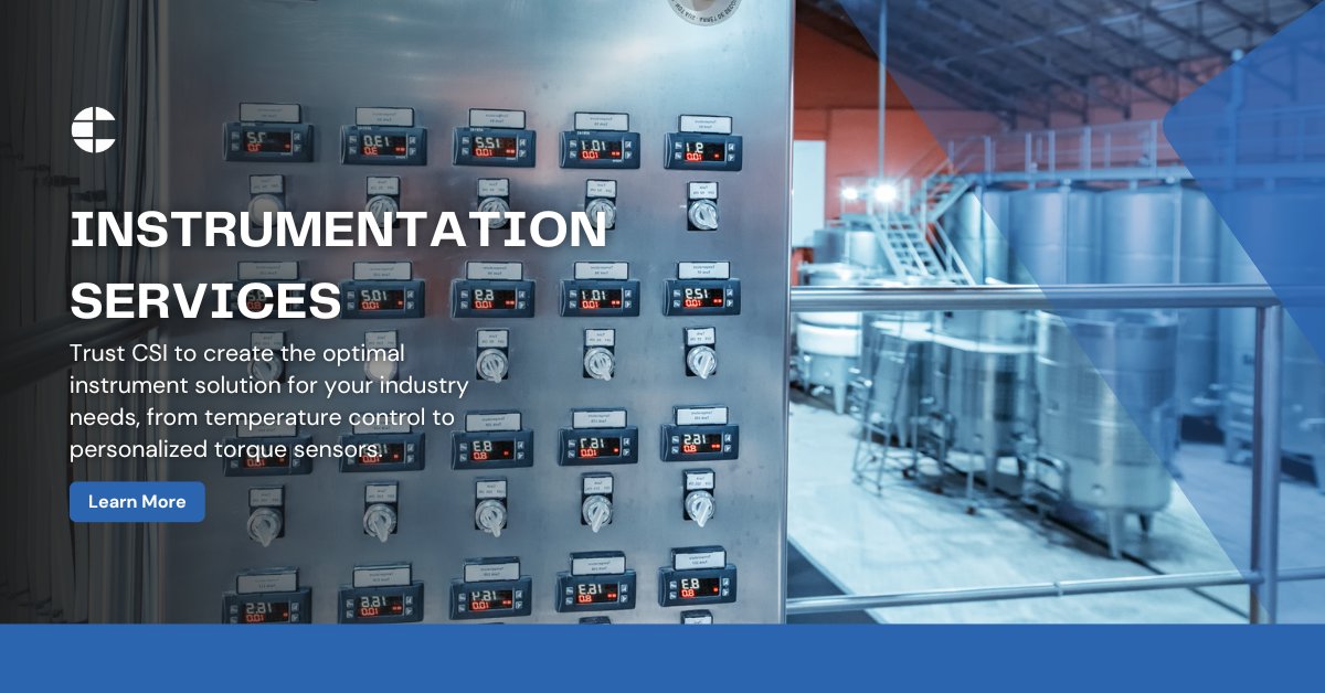 ConSystIntGroup's tweet photo. CSI's Instrumentation Services provide you with the industry's leading solutions. From PID controllers to precise notification systems, our team designs custom systems to meet your specific needs. Book a consulation now: https://t.co/BPfP38d0Zm

#Instrumentation https://t.co/WB3u74JeTt