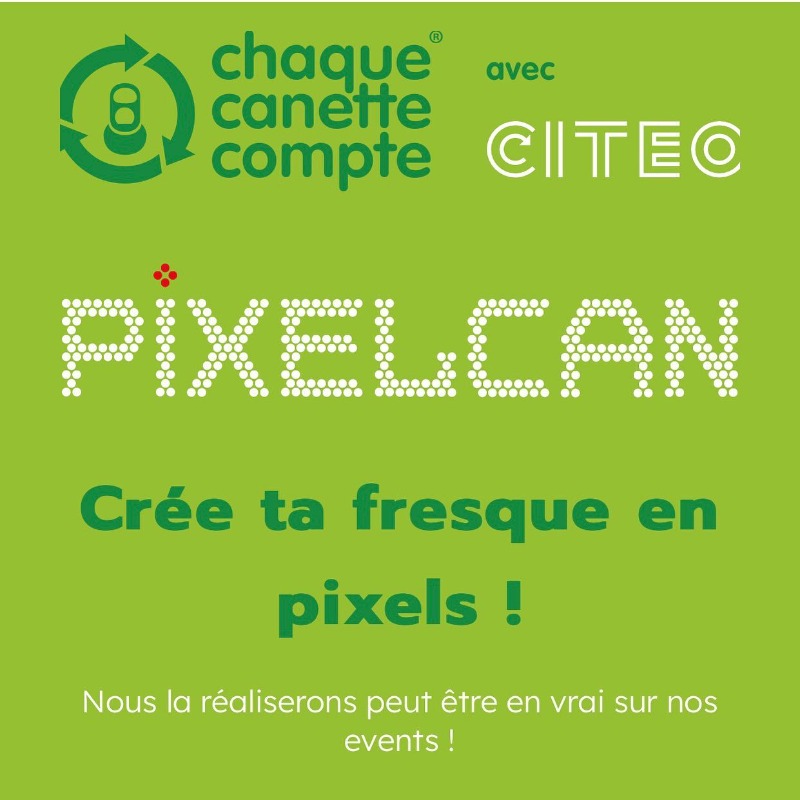 citeofrance's tweet photo. Vous connaissez les fresques #PixelCan ? Avec @chaquecanette, on vous propose un concours pour imaginer votre plus belle fresque ! 🤩
La création qui remportera le plus de ❤ sera réalisée et le gagnant recevra un lot 👀
On vous en dit plus 👇