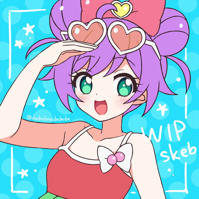 顔要修正かな～ SkebWIP 