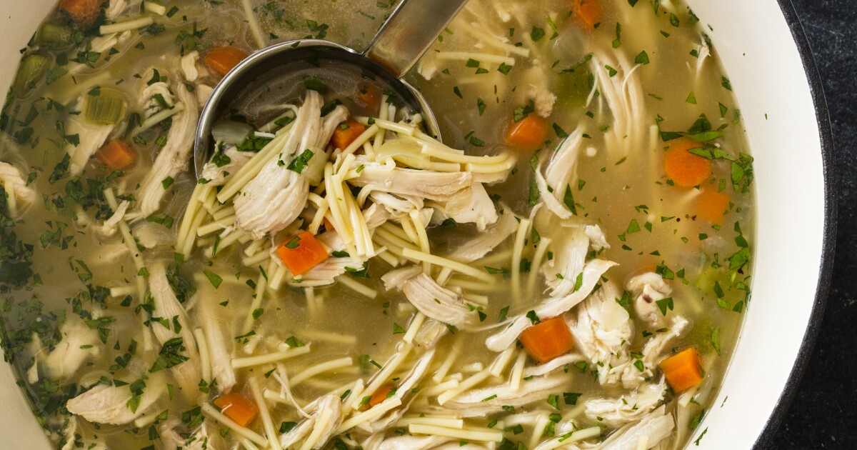 CreateTVchannel's tweet photo. Tune in to #cookscountry tomorrow to see Julia Collin Davison make Old-Fashioned Chicken Noodle Soup, and hear Toni Tipton-Martin talk about the restorative properties of chicken soup. https://t.co/XMalYKKjgo https://t.co/S1V3IzdJsg