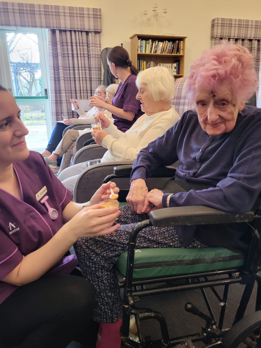 FirthHouse's tweet photo. @FirthHouse #menutasting #residentschoice @AnchorLaterLife @NAPAlivinglife Residents enjoying tasting and deciding what was going on our new Spring Menus https://t.co/2DiY1YisOU