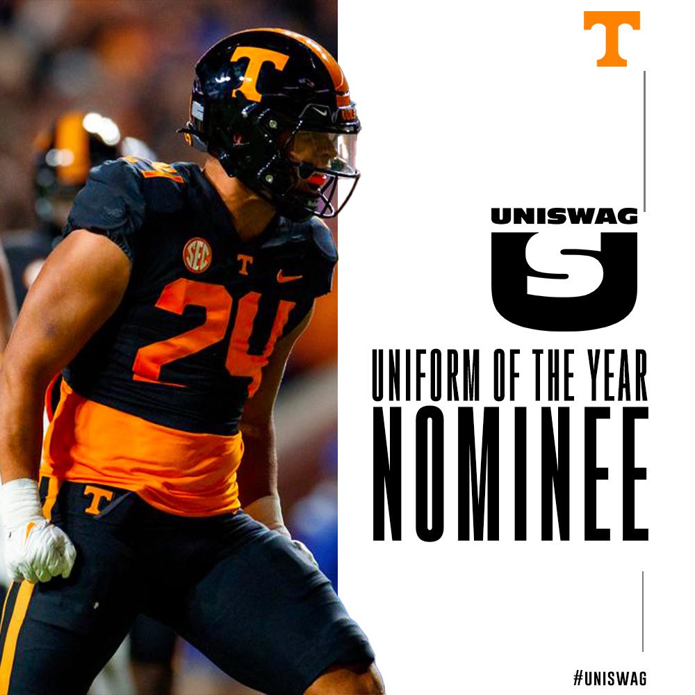 UNISWAG's tweet photo. UNISWAG Uniform of the Year Nominee @Vol_Football 

Vote here: https://t.co/ZYvjdgxRnM

#uniswag https://t.co/MrDJBGWUR6