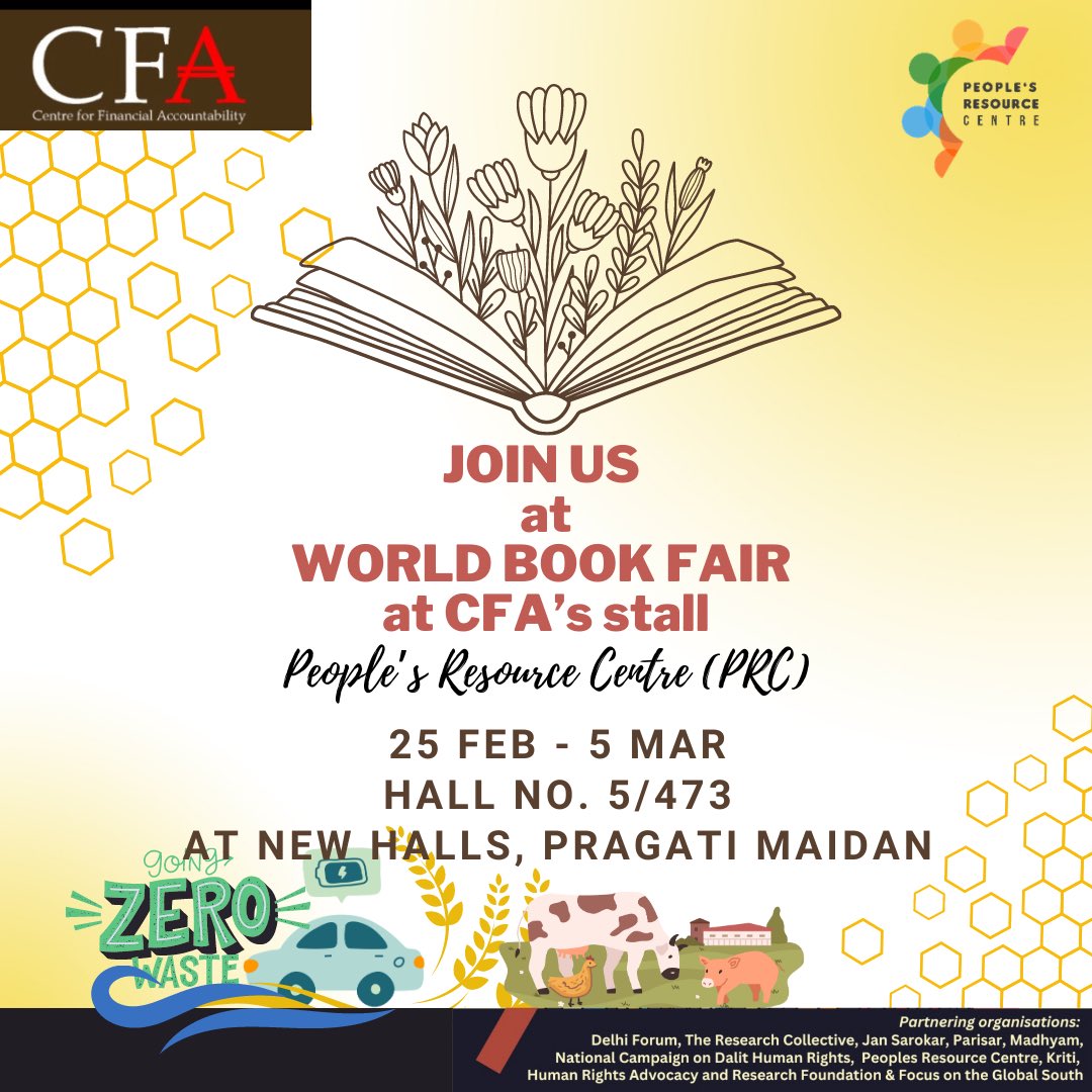 PRC is partnering with CFA at World Book Fair from 25 Feb to 5 Mar at hall no. 5/473 @ pragati maidan. See you all!