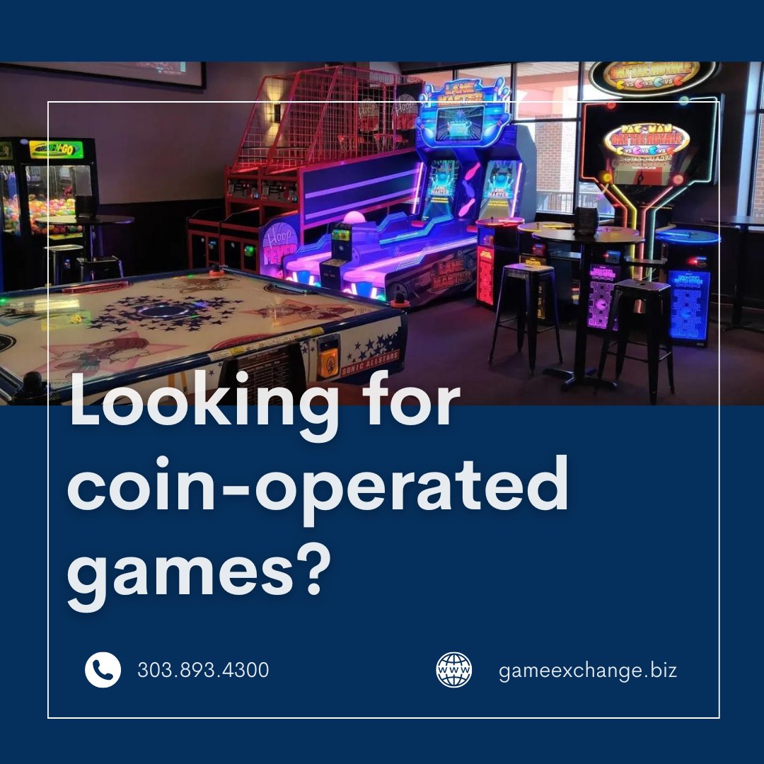 GameExchangeCO's tweet image. Looking for coin-operated games and equipment to operate in your arcade, bar, breakroom, or restaurant? Visit Game Exchange!

Game Exchange site: gameexchange.biz

#GameExchange #GameExchangeofColorado #entertainmentstore #pinballmachines #pooltables #foosballtables