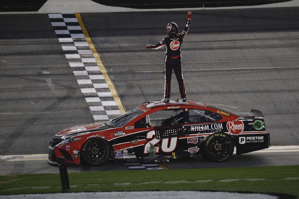 rheemracing's tweet photo. February 21, 2021 - Christopher Bell won at the Daytona Road Course #winiversary https://t.co/yop3qHIU3M