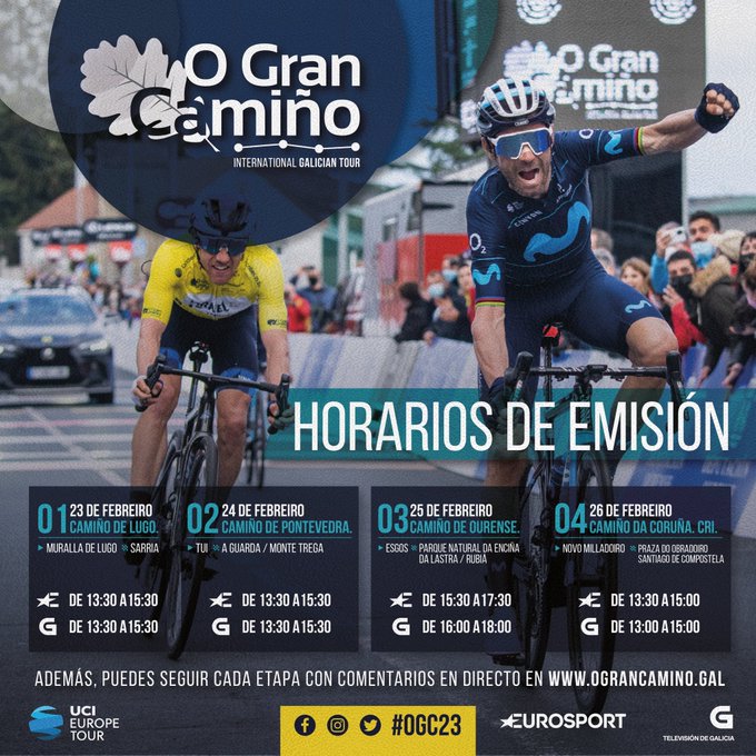 🗞 <a href="/FaroOurense/">Faro Ourense</a>
@ograncamino_igt un viaje por el alma de Galicia
La tercera etapa 25 de frebrero unirá Laioso, en el municipio de <a href="/ConcelloEsgos/">Concello de Esgos</a>, con Rubiá (Alto do Castelo)
farodevigo.es/deportes/2023/…