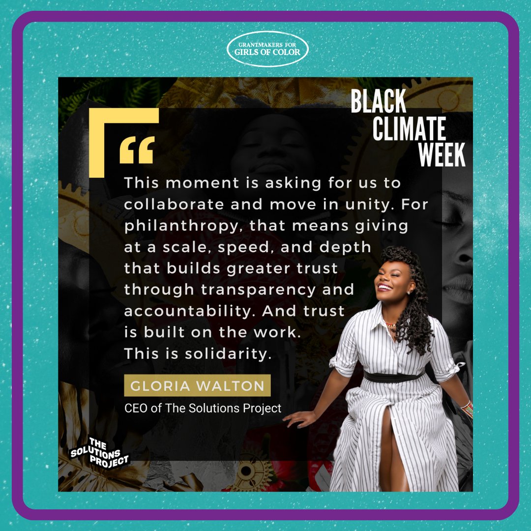 #BlackClimateWeek is a celebration uplifting how Black leadership on climate action has revolutionized what's possible in solving the climate crisis. We're proud to join @100isNow in amplifying these voices & holding philanthropy to account in supporting them. Join us!