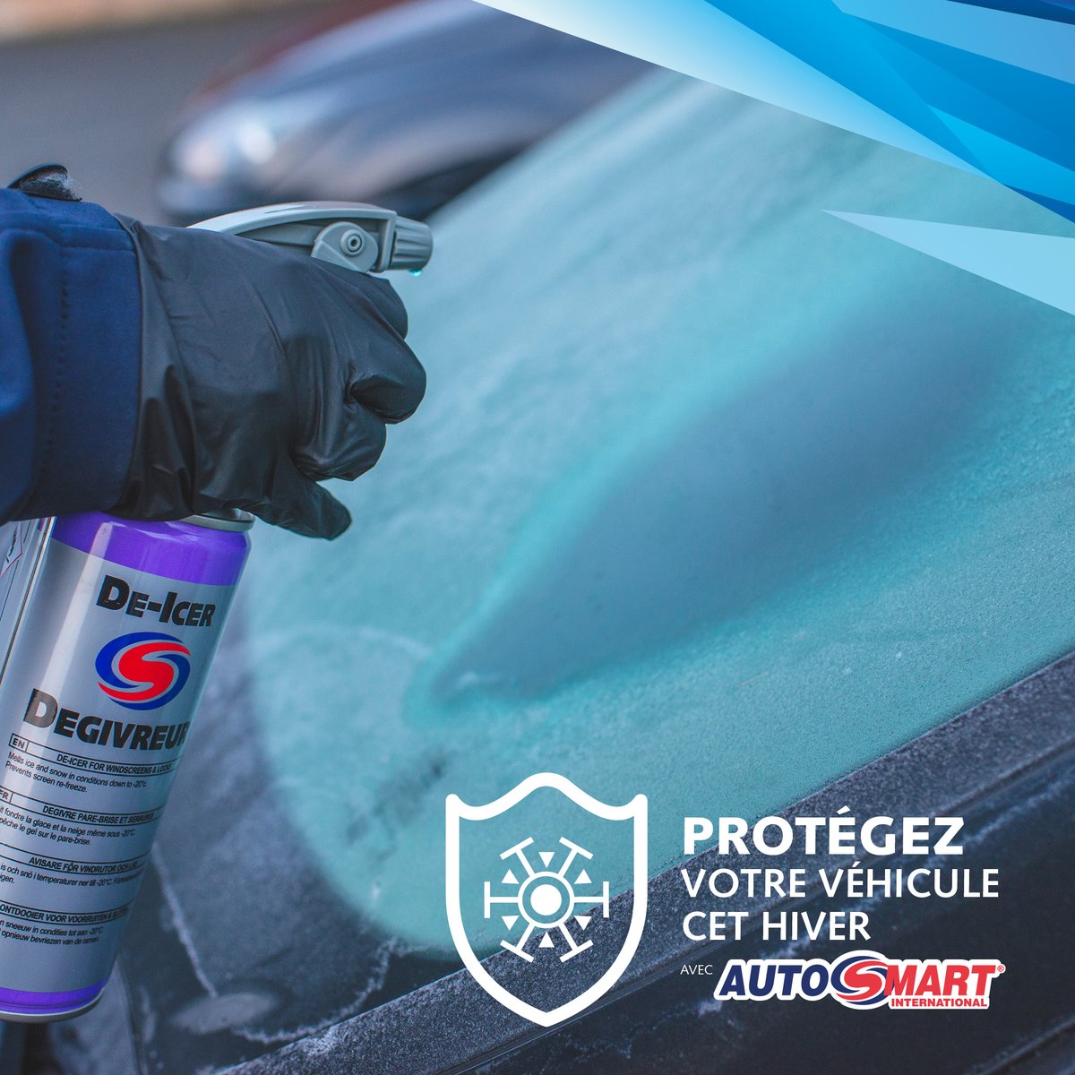 AutosmartFrance's tweet image. Le Saviez-Vous? Avec notre dégivreur, appliquez moins de produit pour plus de résultats. #Autosmart #Hiver