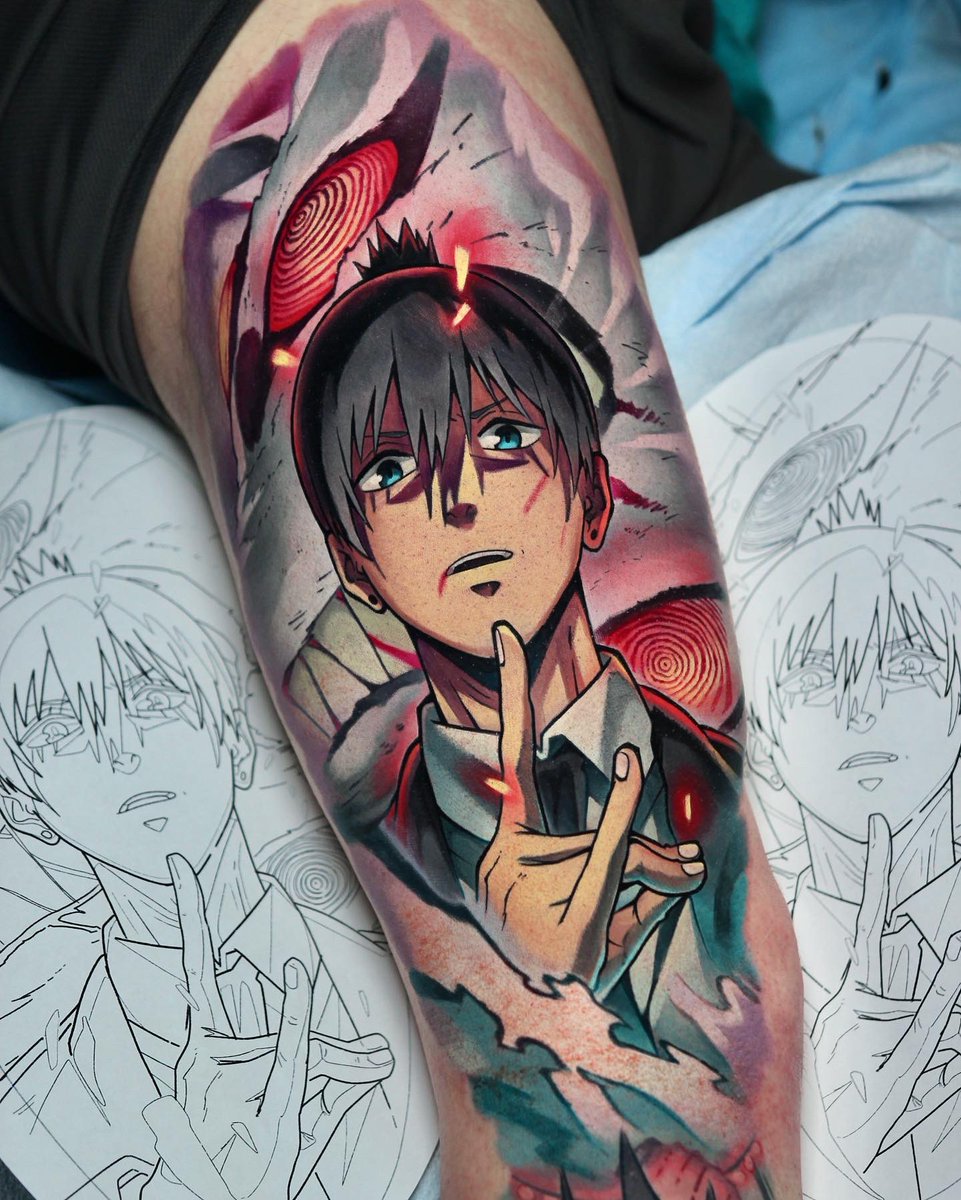 Jgungz on Twitter "RT Mikendazzoart Aki using kon from chainsaw man