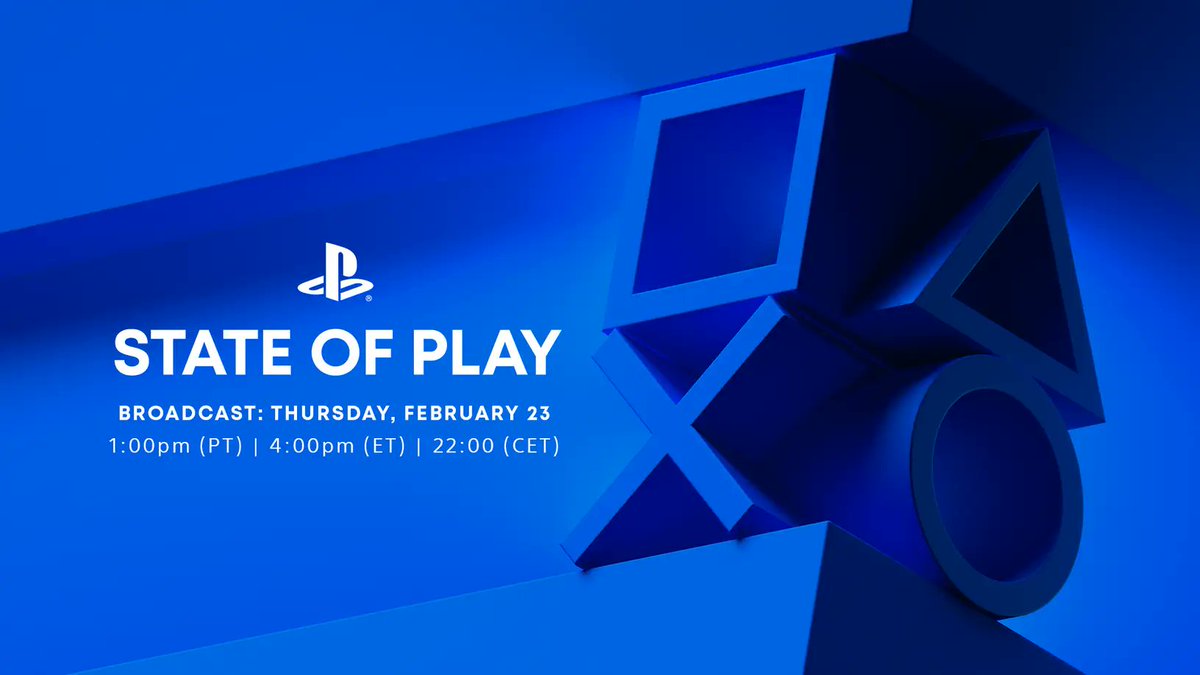 BenjiSales's tweet photo. New State of Play announced

• This Thursday, February 23rd at 1pm PT
• 5 New PlayStation VR2 Titles
• Look at Games from 3rd Party Partners
• More than 15 Minutes of Suicide Squad: Kill the Justice League

https://t.co/v3dLoIp4rD https://t.co/7XYh3UUMig