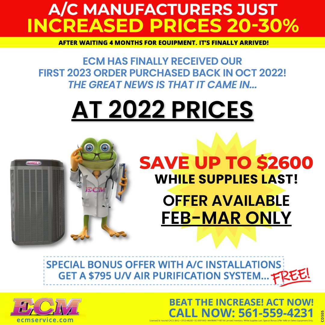 East Coast Mechanical, Inc. on Twitter "Good news! We now have stocks