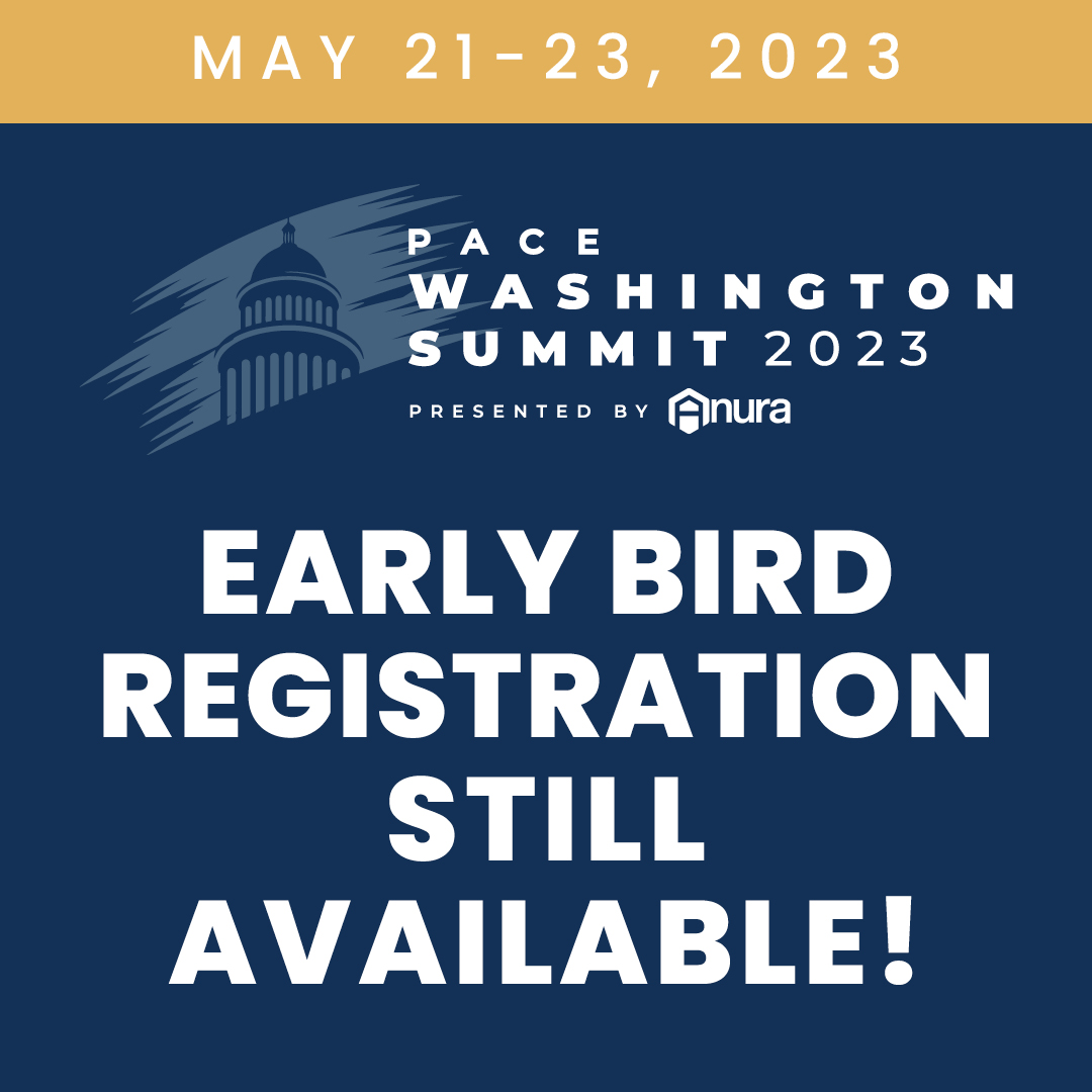 T-minus 89 days until the PACE Washington Summit! 
Have you registered? ⌛
Early Bird 🐦 rates end soon, get them while they last! 😱
Register here --&gt; bit.ly/41eGzY8
#PACE #SummitDC #WashingtonSummit