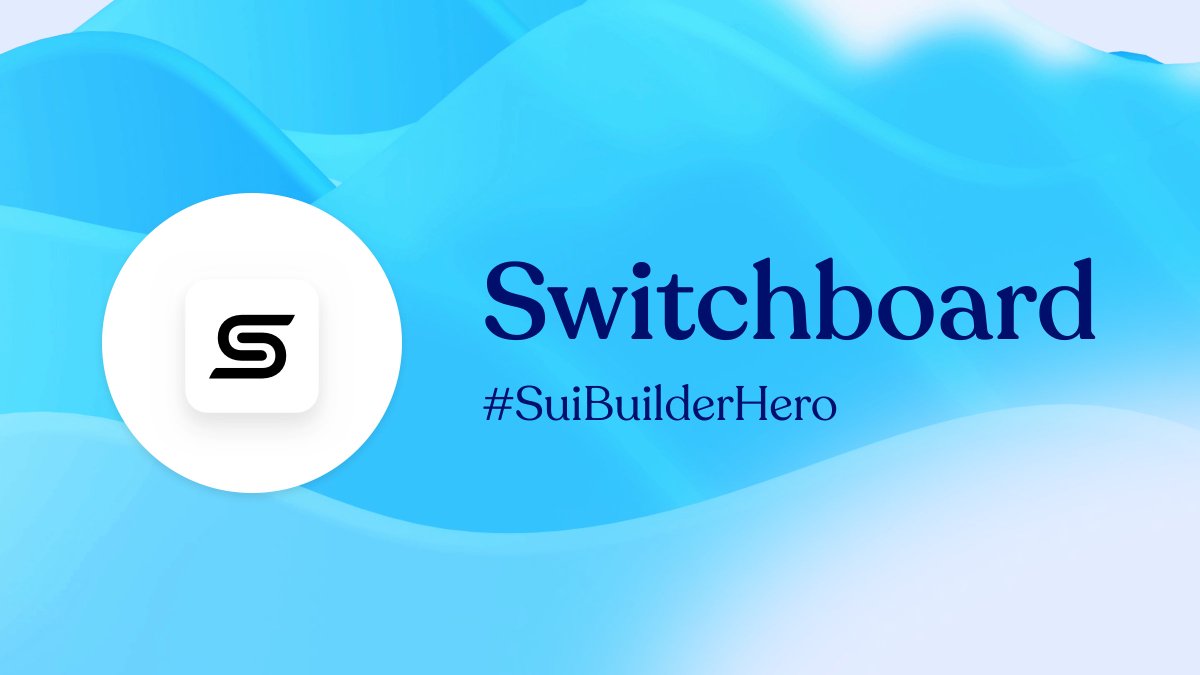 SuiNetwork's tweet photo. @switchboardxyz is a permissionless oracle protocol for general purpose data feeds and verifiable randomness. Switchboard offers a very useful service for builders to create web3 apps. https://t.co/3mkzDpg0Cy