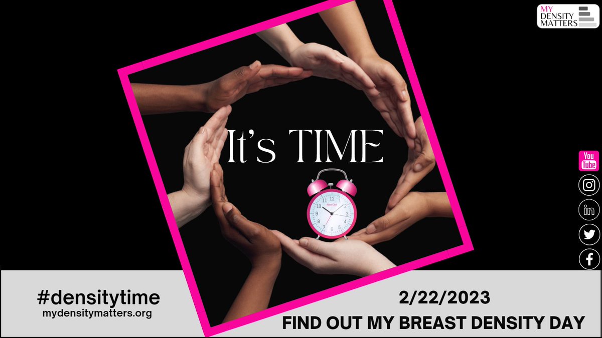 docpanel's tweet image. It&apos;s time to talk about #breastdensity! Tomorrow, join our partner @mydensitymatter for inspiring voices that empower women to find out their breast density and reduce the risk of late-stage breast cancer. More info here: bit.ly/3XPh1xY #densitytime
