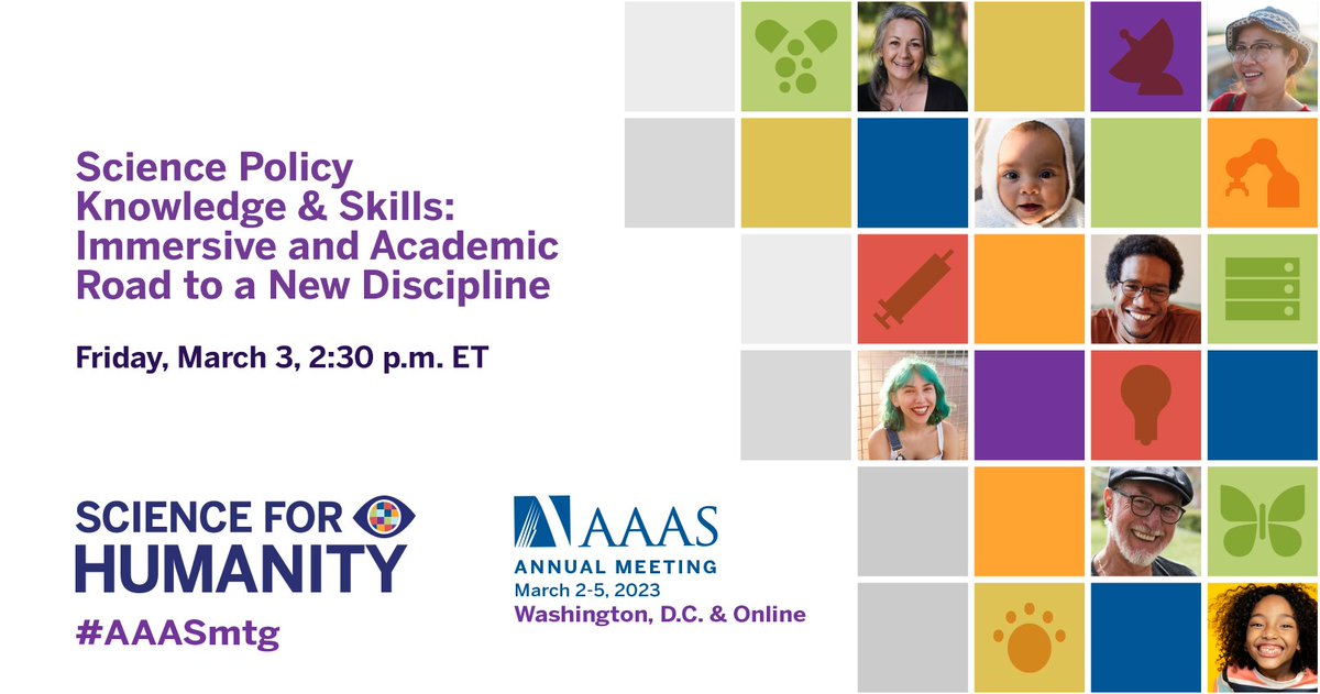 Science policy as a discipline continues to evolve. At the forefront of the process are policy fellowships -- led for the past 1/2 century by STPF. Hear STPF Director and alum <a href="/DrRashada/">Dr. Rashada Alexander</a>, <a href="/2020science/">Andrew Maynard</a>, <a href="/R_K_Stanley/">Robert K Stanley</a> on where #scipol is headed <a href="/AAASmeetings/">AAAS Annual Meeting</a>: aaas.confex.com/aaas/2023/meet…