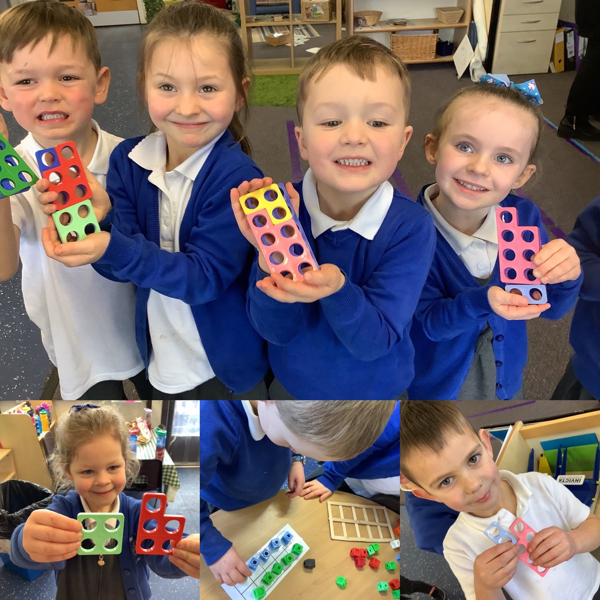 Marvellous  Mathmatics!  Today we loved finding different ways of making 9 and 10! @TorrisholmeCPS  @lancsearlyyears @WhiteRoseMaths