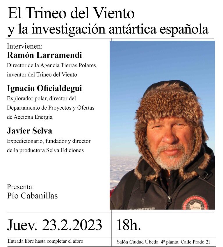 ateneodemadrid's tweet photo. Jueves 23 de febrero "#ElTrineodelViento y la investigación antártica española" a las 18:00h en el Ateneo de Madrid, con @RamonLarramendi,  Ignacio Oficialdegui y Javier Selva. Presenta  @PCabanillasAlo. Entrada libre. https://t.co/O3E6hGDiBI