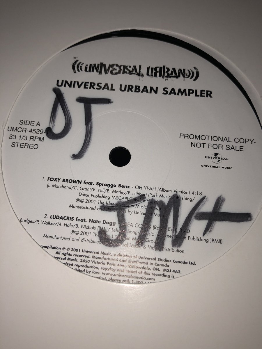 Who remembers these from back in the DJ record pool days? #dj #vinyl #djpool <a href="/UMG/">Universal Music Group</a> #toronto #canada #hiphop #90s