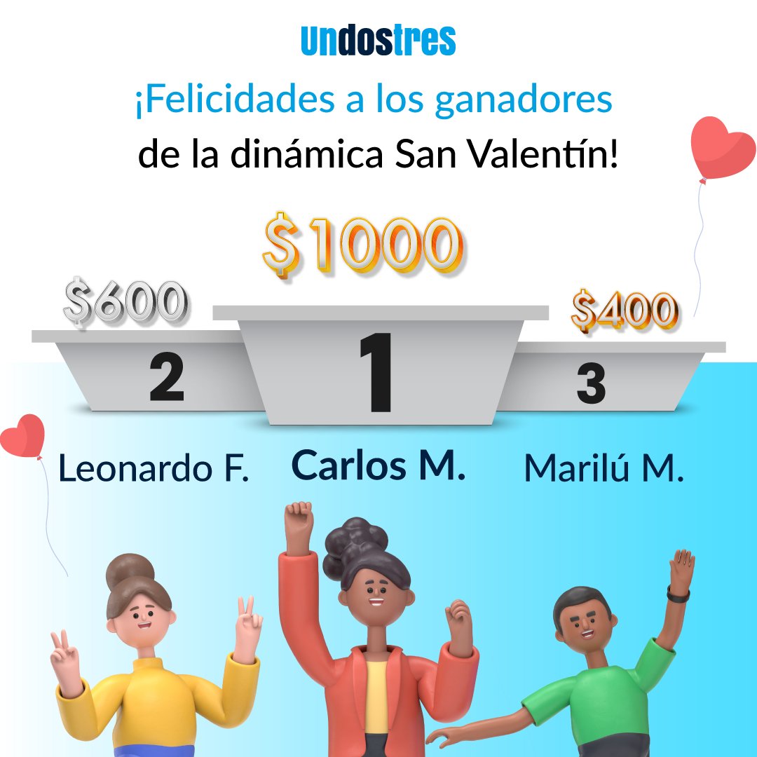 🎊¡Felicidades a los ganadores!🎉
Disfruten su Cashback para comprar boletos de cine para ver increíbles películas o boletos de autobús para viajar a nuevos destinos románticos.💝
Síguenos aquí o en Instagram para nuestra próxima dinámica😉
.
.
#Dinamica #Cashback #Giveaway #App