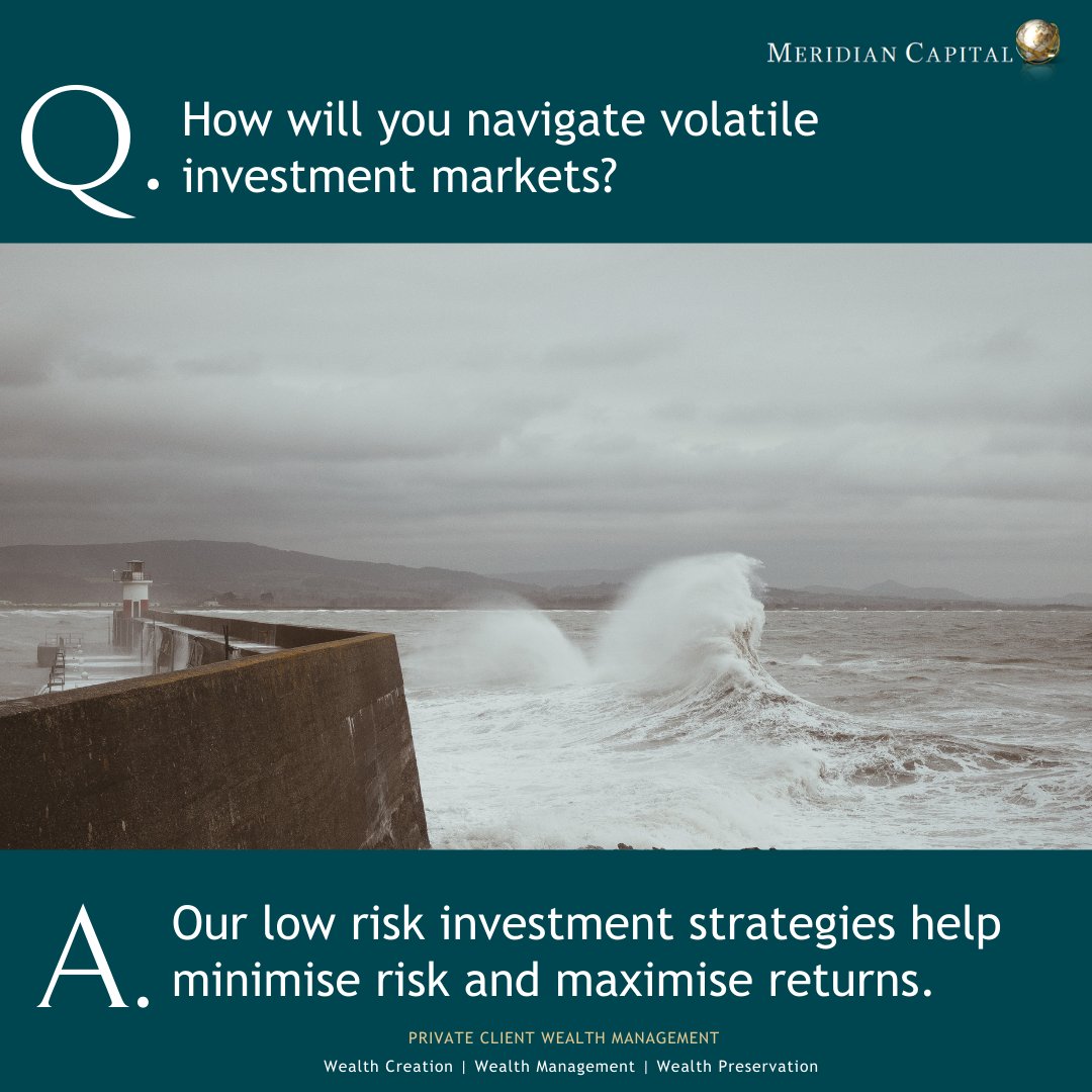 Worried about the impact of market volatility on your investments? We are here to help. With our low risk investment strategies, we can help you navigate uncertain times and protect your wealth. 
#financialadvice #personalfinance #money #investments #tax #inheritancetax