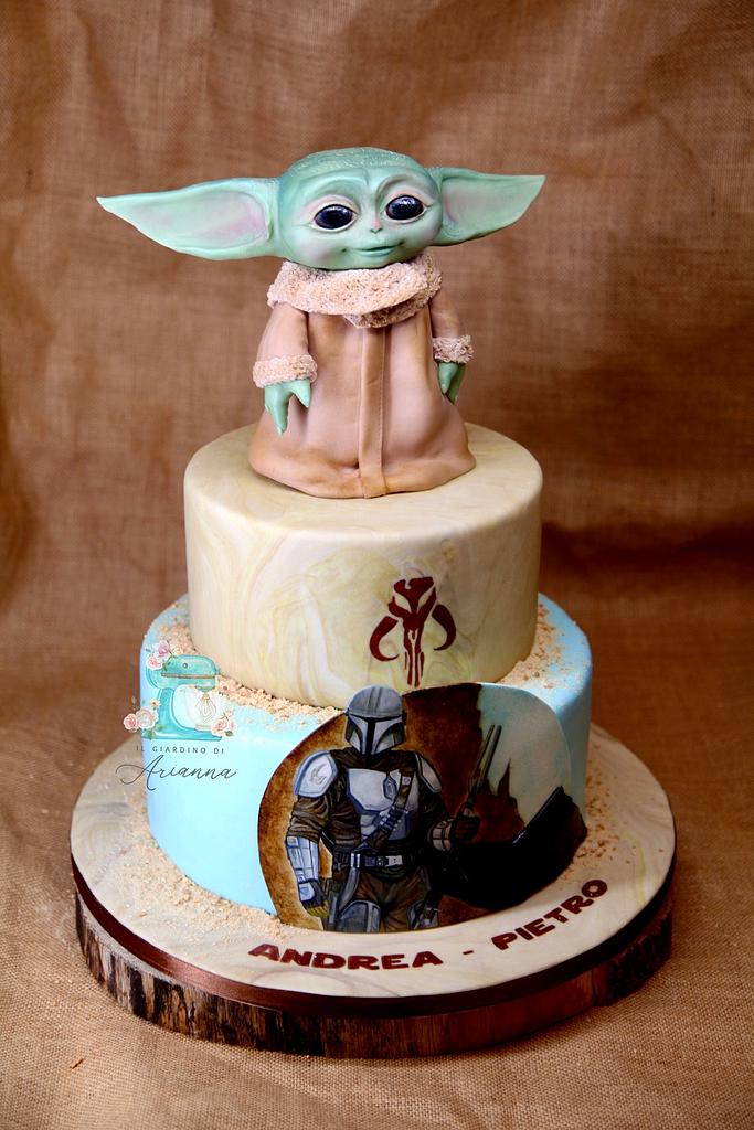 CakesDecor's tweet photo. Mando & Grogu Cake by Arianna
https://t.co/VvcSMZG7qy
#mandaloriangrogubabyyoda #babyyodafondantcaketopper #mandalorian #grogucake #modellingpaste #cakeartist #starwarscake #starwars #starwarsbirthdaycake https://t.co/HqBBXlhhPt