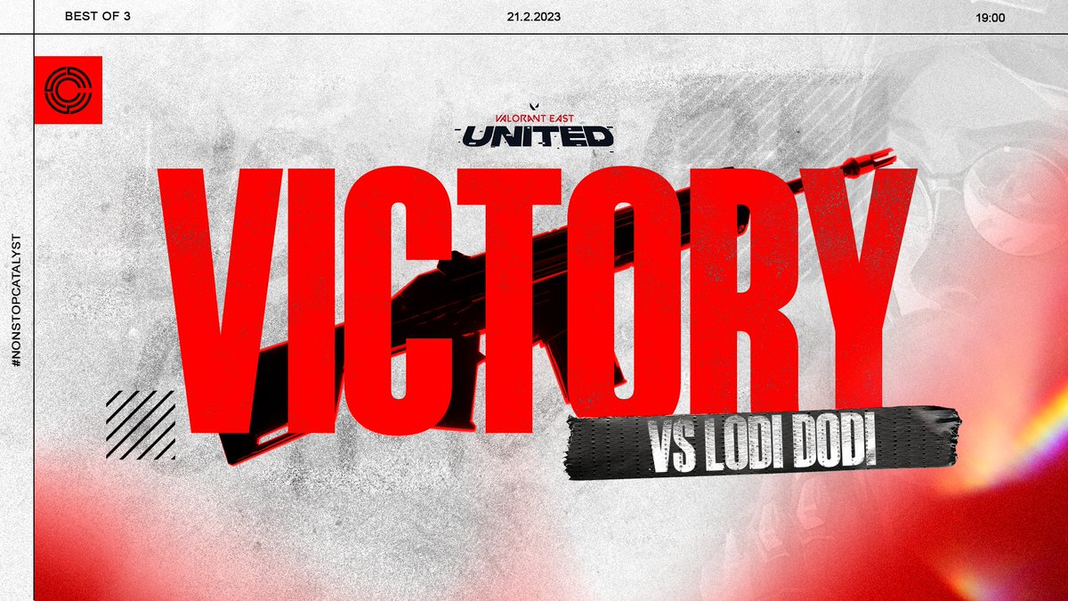 WE MOVIN' 💪

#NonStopCatalyst | <a href="/Valorant_PLE/">VALORANT EAST: UNITED</a>