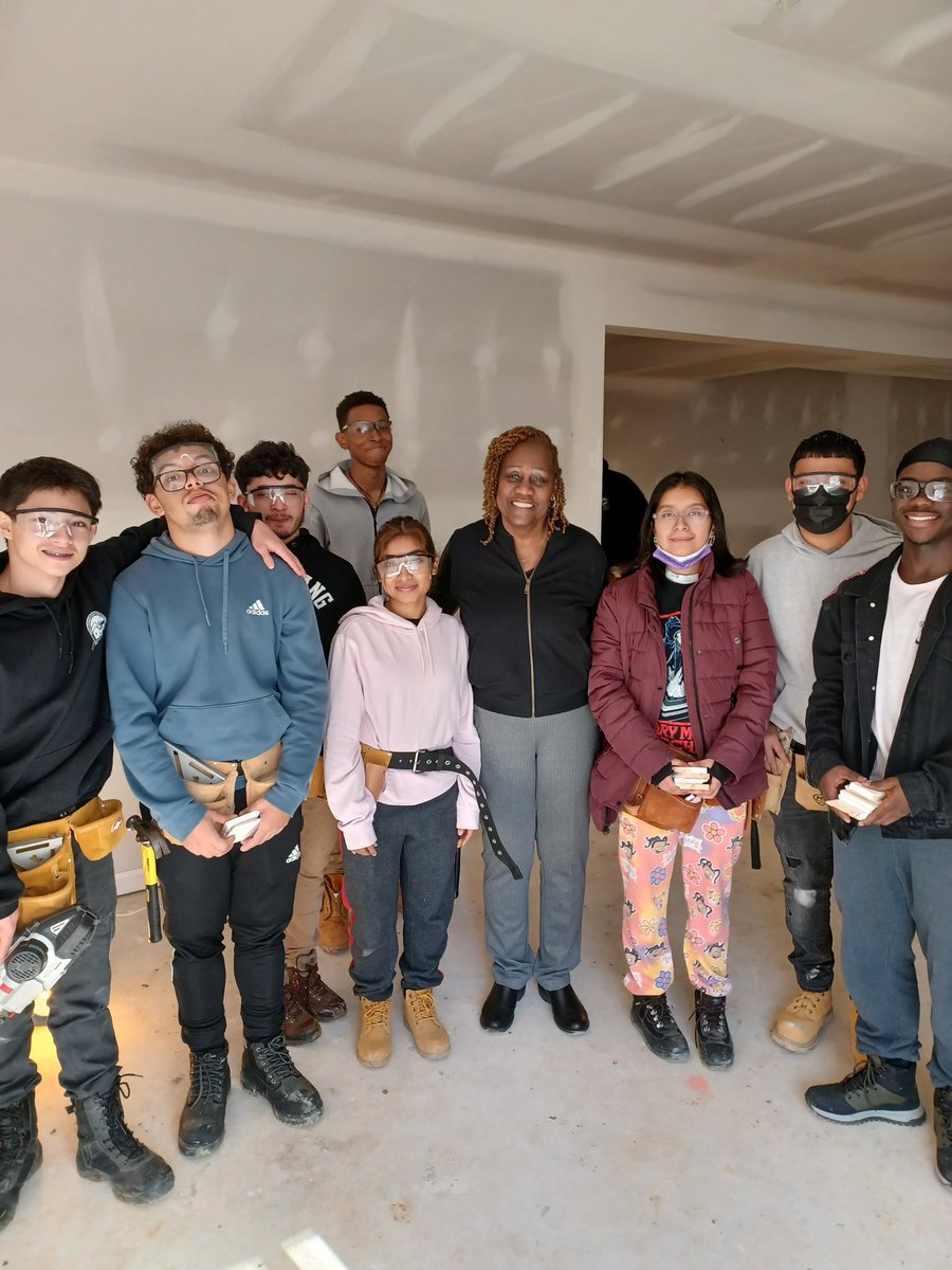 Board Chair Judy Mickens-Murray had the awesome opportunity to get a sneak peak of the CTE Student Built House #PGCPSproud #CTE