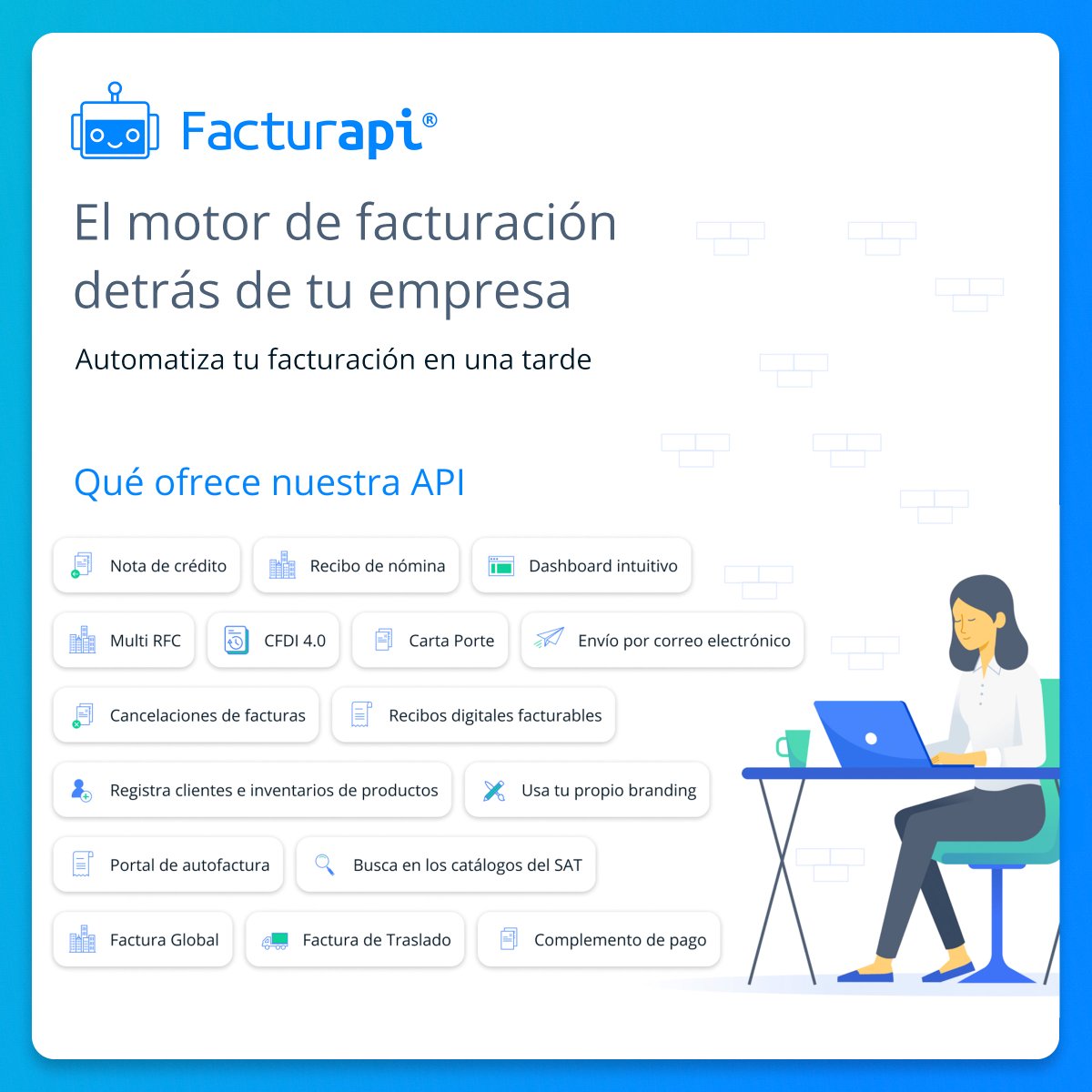 facturapi's tweet photo. Descubre cómo tu negocio puede beneficiarse con Facturapi

https://t.co/LGXSvleAou https://t.co/pJW7a5jJqL