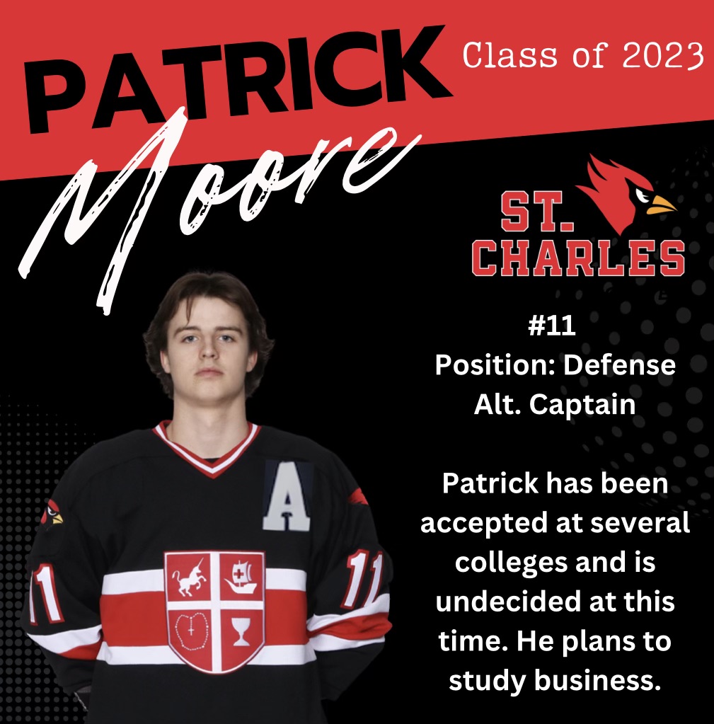 stcharleshockey's tweet photo. End of season honors🏅are rolling in...
CONGRATS to our Seniors selected to play the
2023 @CHC_hockey  Senior All-Star Game💫 
#1 Ryan Bowyer
#11 Pat Moore
#28 Conor Kelly
#66 Jules Samuel
These boys have been leaders! Well deserved. https://t.co/0FGGpJs0HY