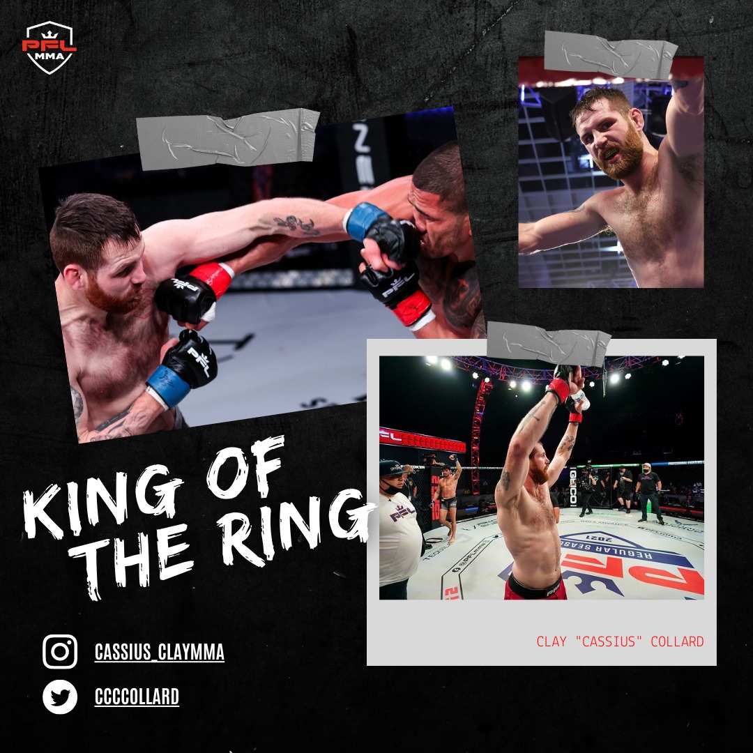 Kings are meant to rule, I choose to rule the ring 👑💯 Kings are made not born, create your own path to royalty— #cassiusclay #mma #pfl #pflmma #mmafighter #mmalife #mmaworld #mmatraining #claycollard #cassiusclaycollard #movingforward #motivation #mindset #sponsorship