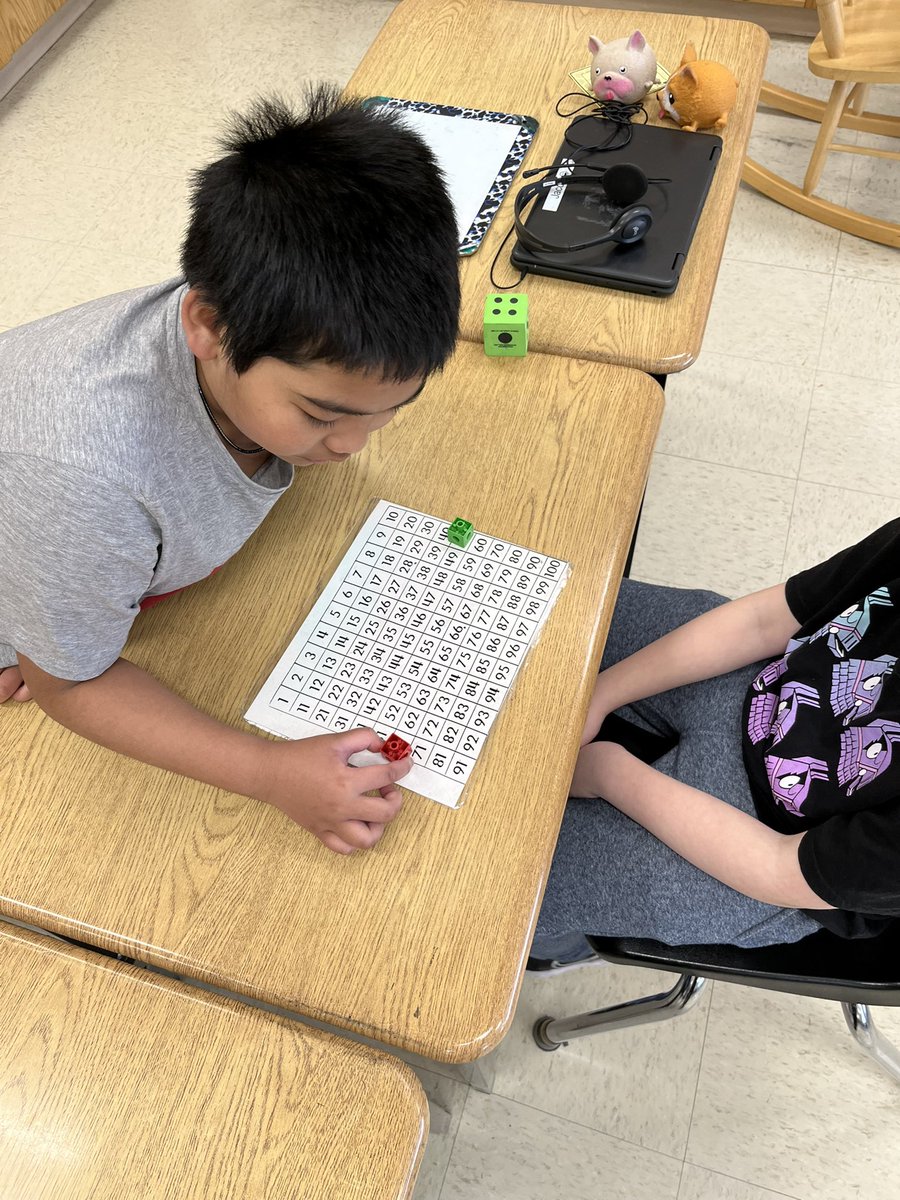 Practicing adding by playing roll and race to 100! <a href="/JohnCampbellPS/">John Campbell PS</a>