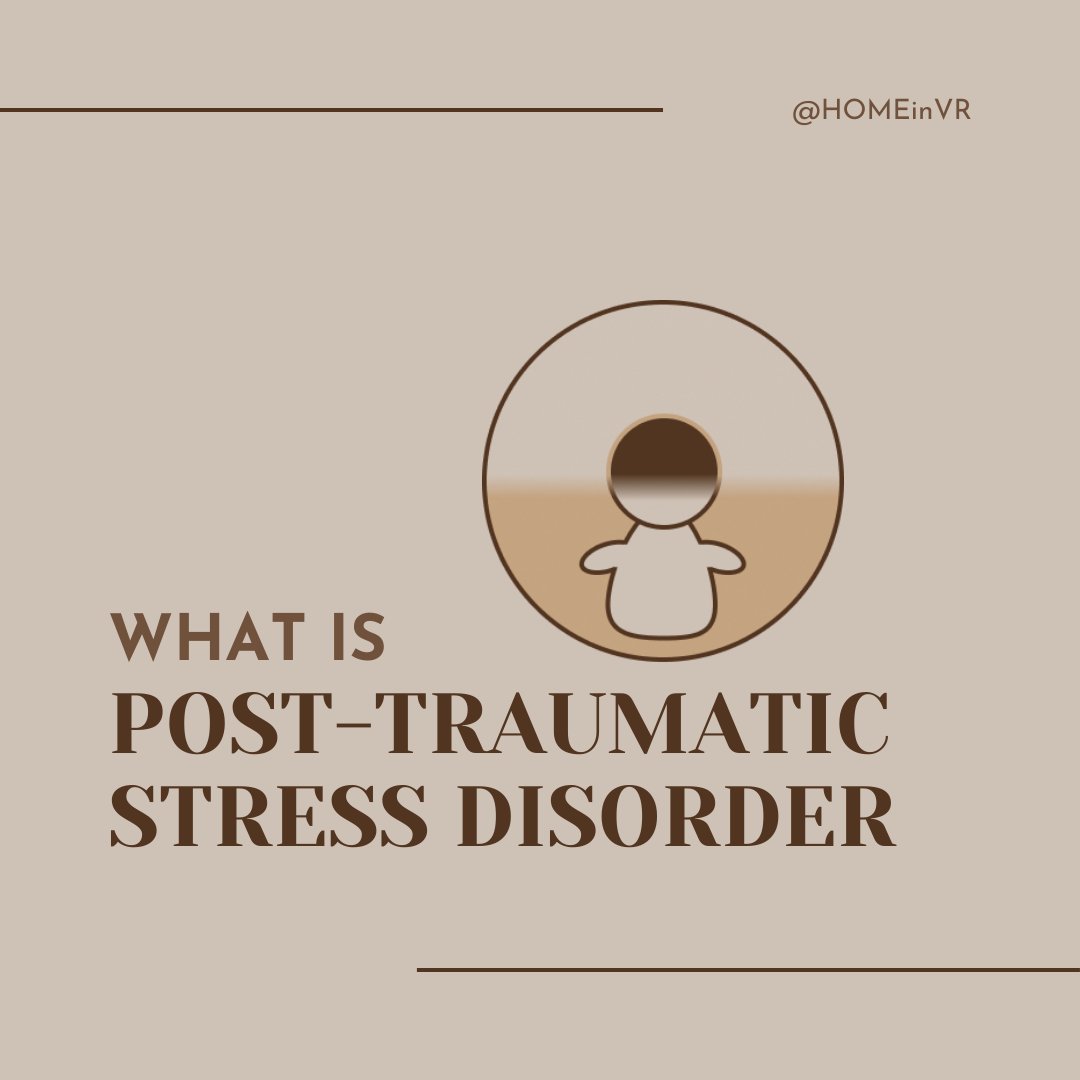 homeinvr's tweet photo. What is Post-Traumatic Stress Disorder? 

PTSD is a mental health condition that's triggered by a traumatizing event, either experiencing it or witnessing it.

To learn more about HOME, click here: https://t.co/NT0kiX0LFa

#MentalHealth #MentalHealthAwareness #VR  #PTSD https://t.co/tkNUEFJRu8