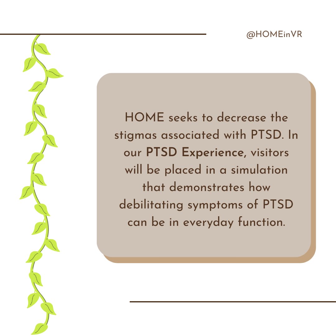 homeinvr's tweet photo. What is Post-Traumatic Stress Disorder? 

PTSD is a mental health condition that's triggered by a traumatizing event, either experiencing it or witnessing it.

To learn more about HOME, click here: https://t.co/NT0kiX0LFa

#MentalHealth #MentalHealthAwareness #VR  #PTSD https://t.co/tkNUEFJRu8