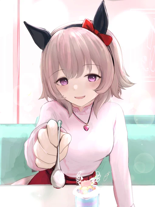 #ウマ娘#カレンチャン デート編③「だったら。その幸せは、 お兄ちゃんといっしょに分かち合いたいかな」/// -そろそろ出よう!カレン!-「もぉ〜。お兄ちゃんってば、恥ずかしがり屋さんなんだからっ」 