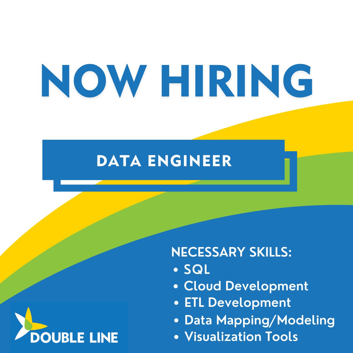 WeAreDoubleLine's tweet photo. Double Line is growing! We are adding innovative and highly-focused Data Engineers to our team. This is a remote position open to candidates in NC and TX. Click here to learn more and apply for this role: https://t.co/Np7c6u4YZW https://t.co/6xdfpCWC0V