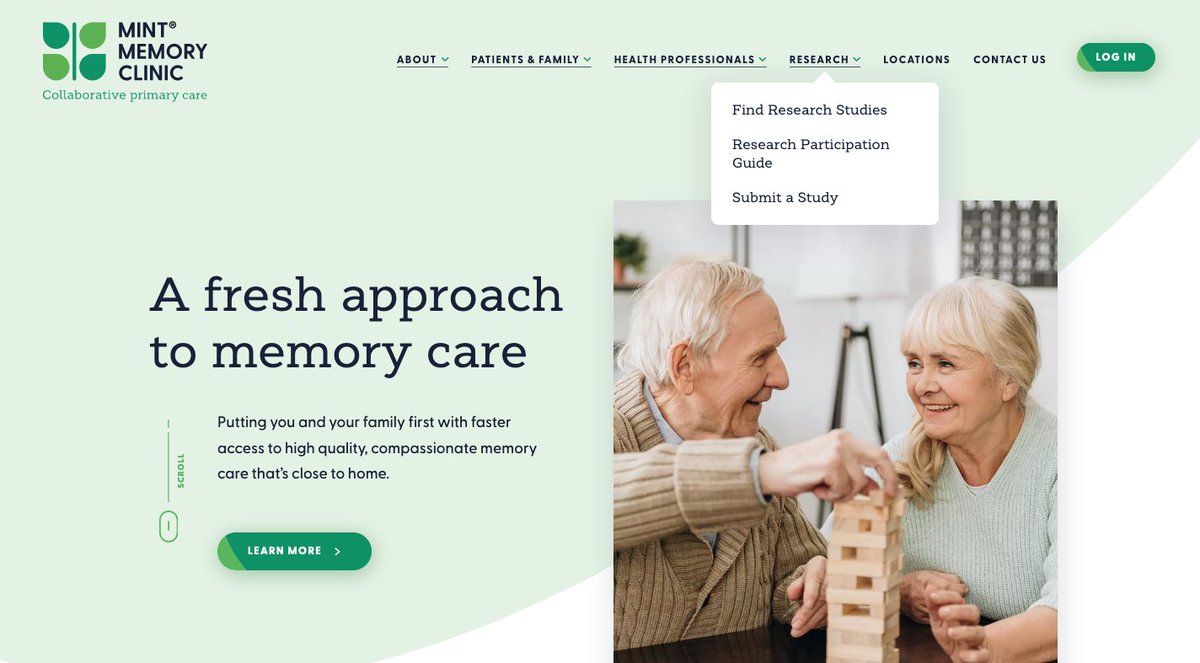 MINTMemoryCare's tweet image. The #MINTMemoryClinic team in Kitchener has been hard at work preparing a Research Match resource, for pairing dementia-related researchers with interested #PLWD &amp;amp; healthcare professionals.

Check out the “Research” tab at mintmemory.ca!

#LearningMoMINT
